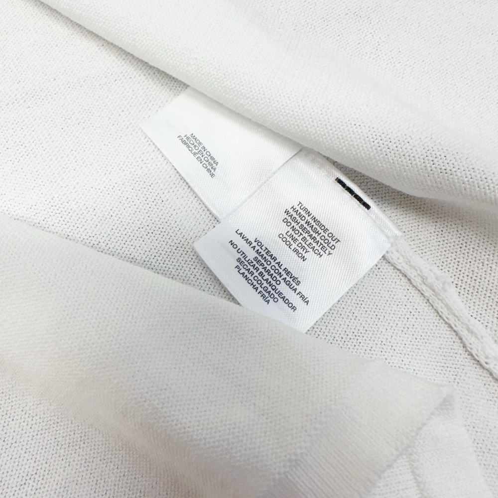 Kasper Womens Lurex Self Edge A-Line Modest Cardigan Lily White Size L - Picture 5 of 5